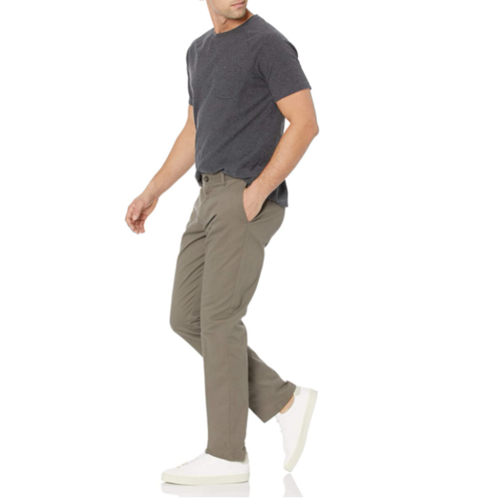 NWT! Classic Mens Briof Flat Front Chino Pant